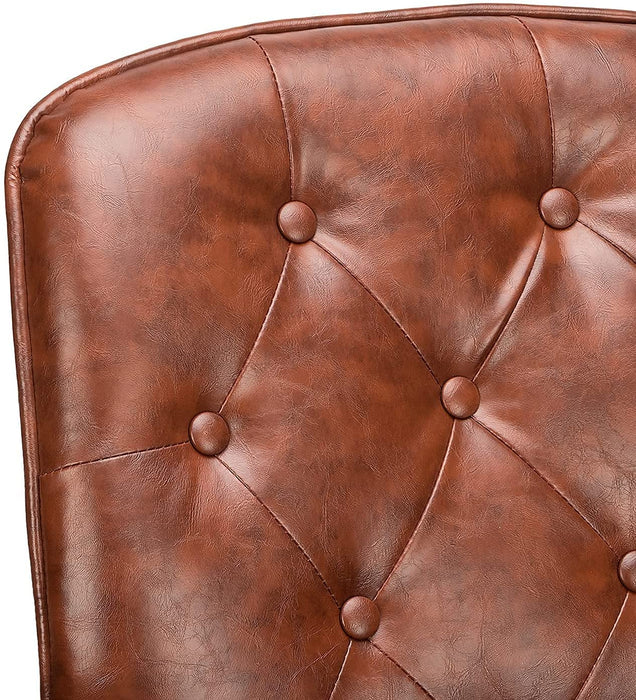 Ergonomischer Chefsessel, verstellbarer Leder-Bürostuhl, Computer-Schreibtisch, bequeme Rückenstütze und Armlehnen, Drehstuhl für Schlafzimmer, Zuhause